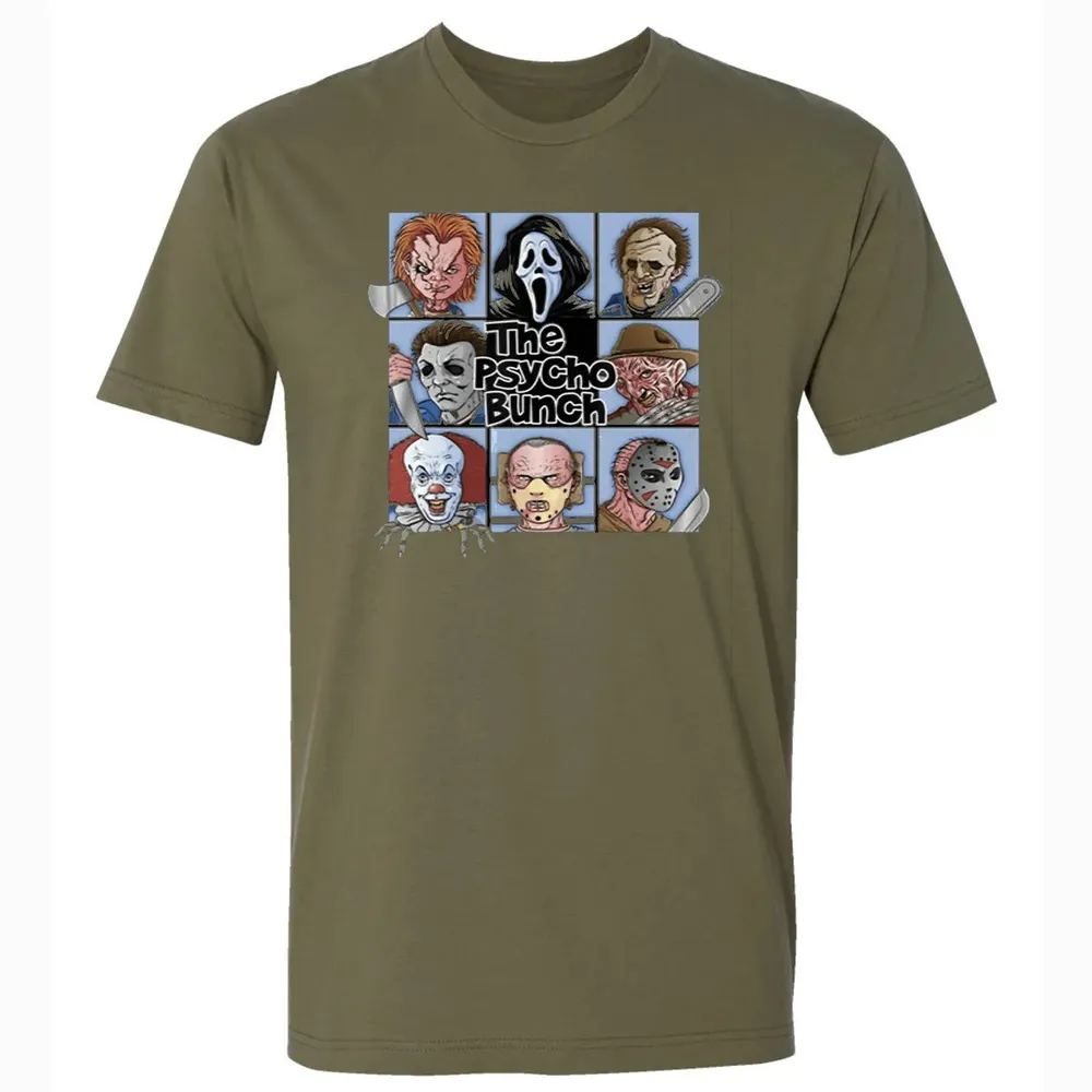 Spooky The Psycho Bunch Serial Killer Halloween Horror Gift Premium Unisex T-shirt - 5