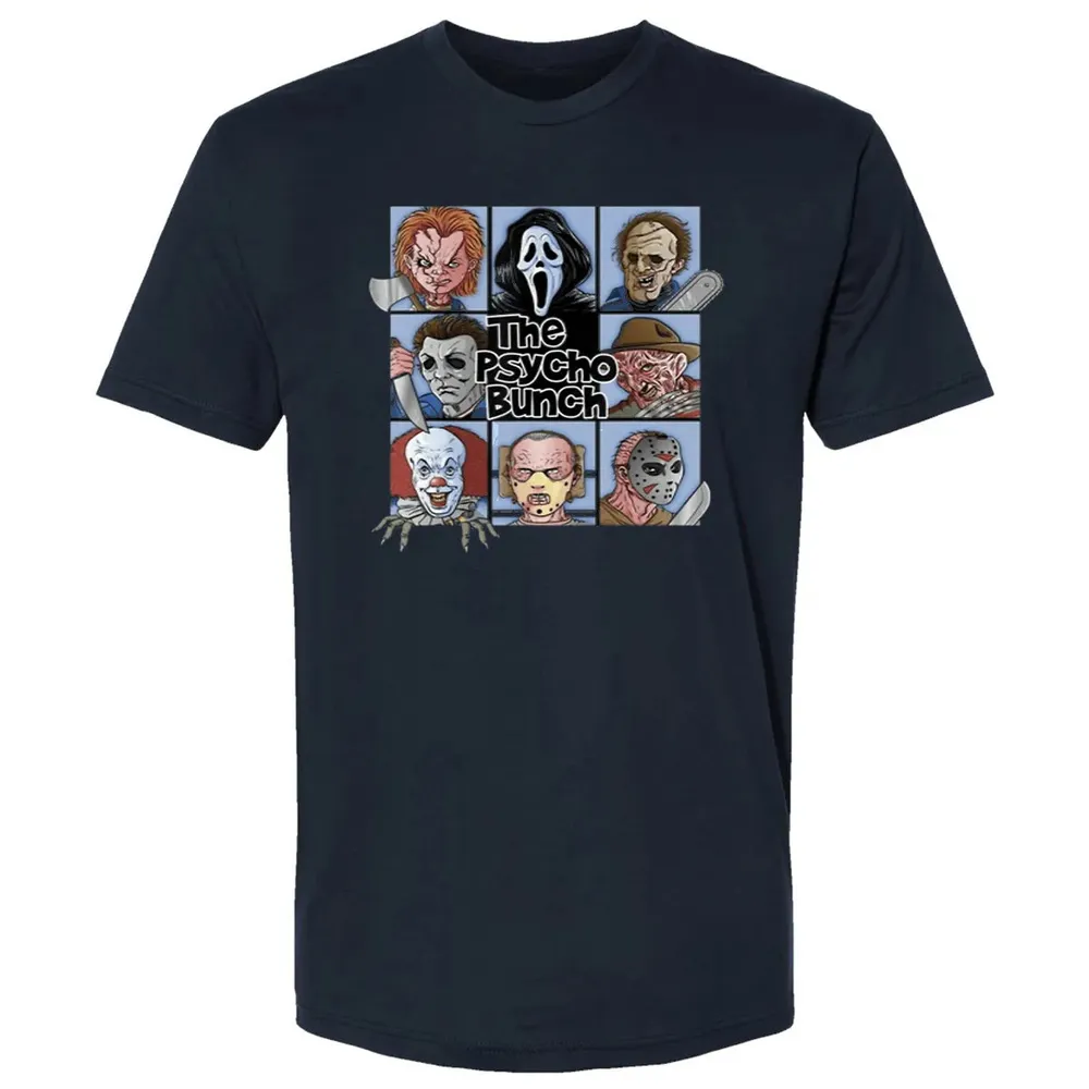 Spooky The Psycho Bunch Serial Killer Halloween Horror Gift Premium Unisex T-shirt - 2