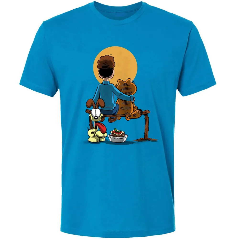 Family Gazing at the Moon Premium Unisex T-shirt - 15