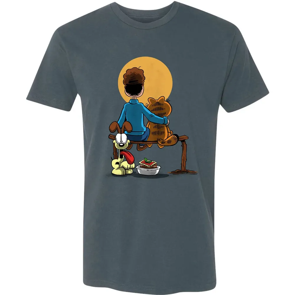 Family Gazing at the Moon Premium Unisex T-shirt - 14