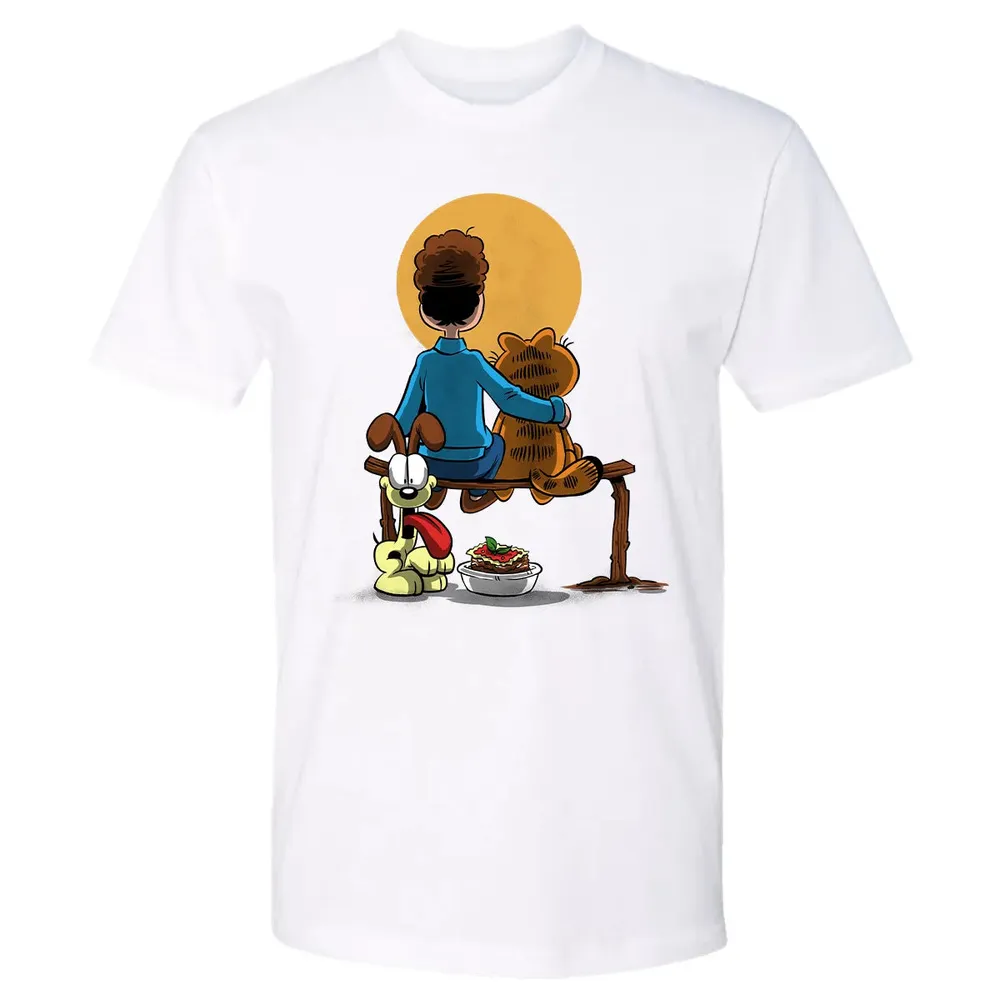 Family Gazing at the Moon Premium Unisex T-shirt - 4