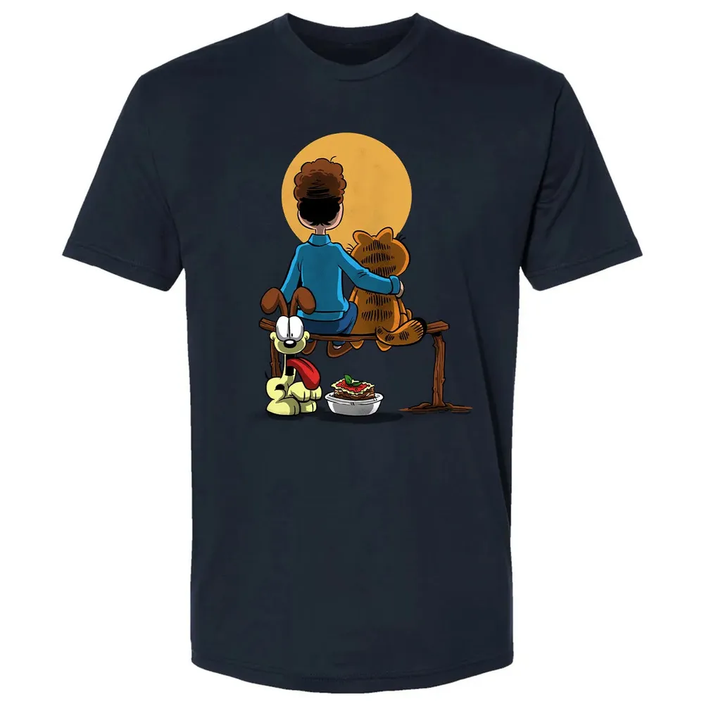 Family Gazing at the Moon Premium Unisex T-shirt - 2