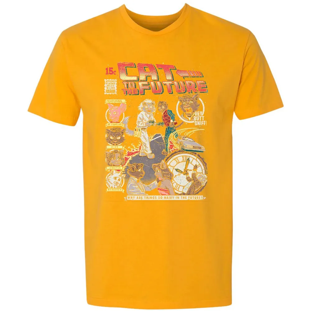 Cat To The Future Premium Unisex T-shirt - 11