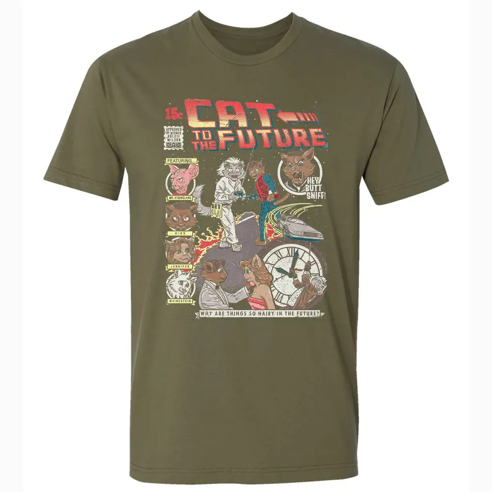 Cat To The Future Premium Unisex T-shirt - 5