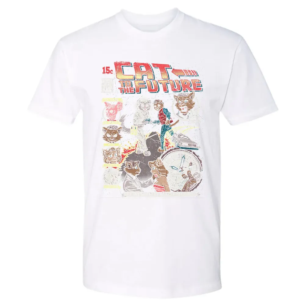 Cat To The Future Premium Unisex T-shirt - 4