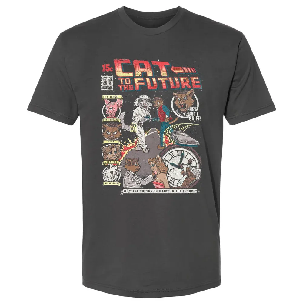 Cat To The Future Premium Unisex T-shirt - 8