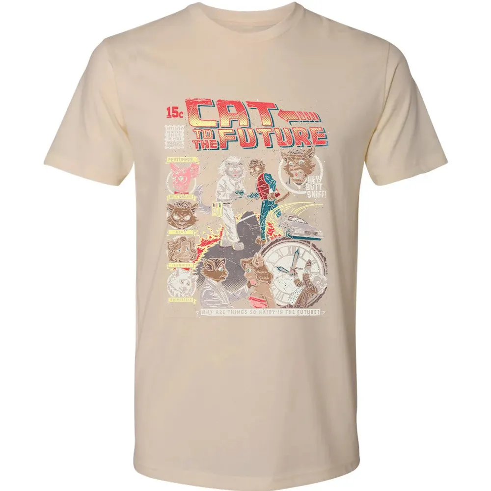 Cat To The Future Premium Unisex T-shirt - 13