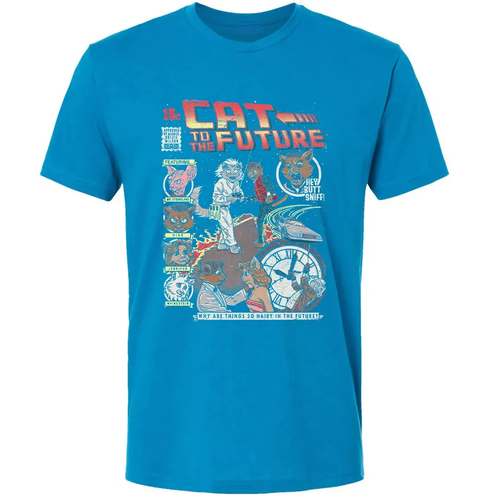 Cat To The Future Premium Unisex T-shirt - 15