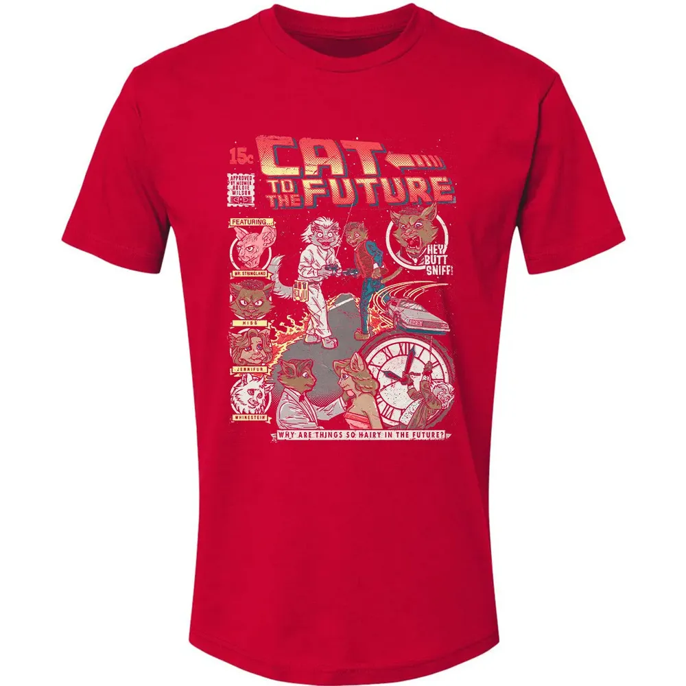 Cat To The Future Premium Unisex T-shirt - 6