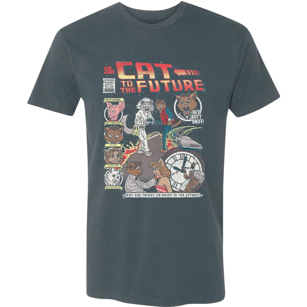 Cat To The Future Premium Unisex T-shirt - 14