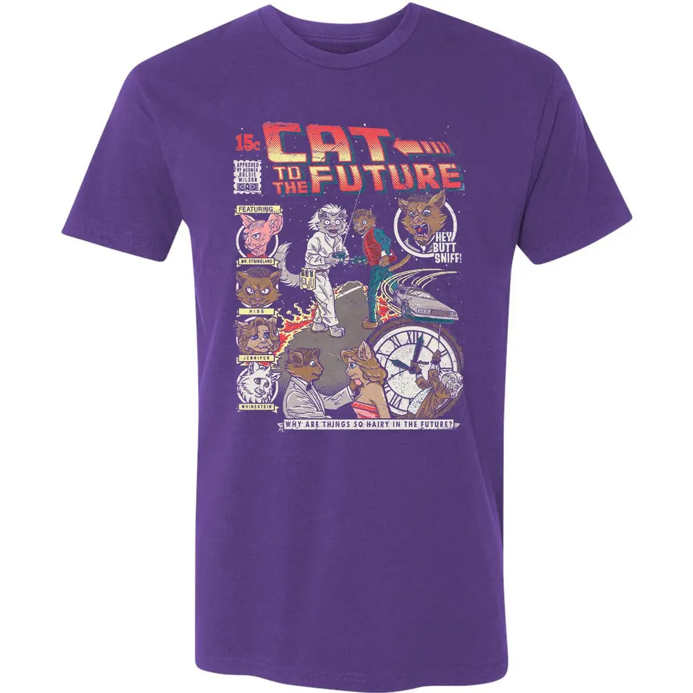 Cat To The Future Premium Unisex T-shirt - 7