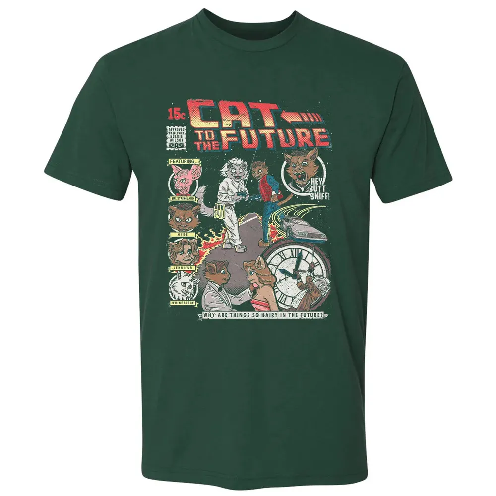 Cat To The Future Premium Unisex T-shirt - 12
