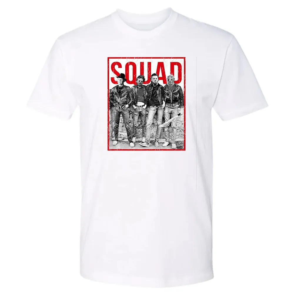 Jason Squad Halloween Horror Funny Scary Distressed Costume Premium Premium Unisex T-shirt - 4