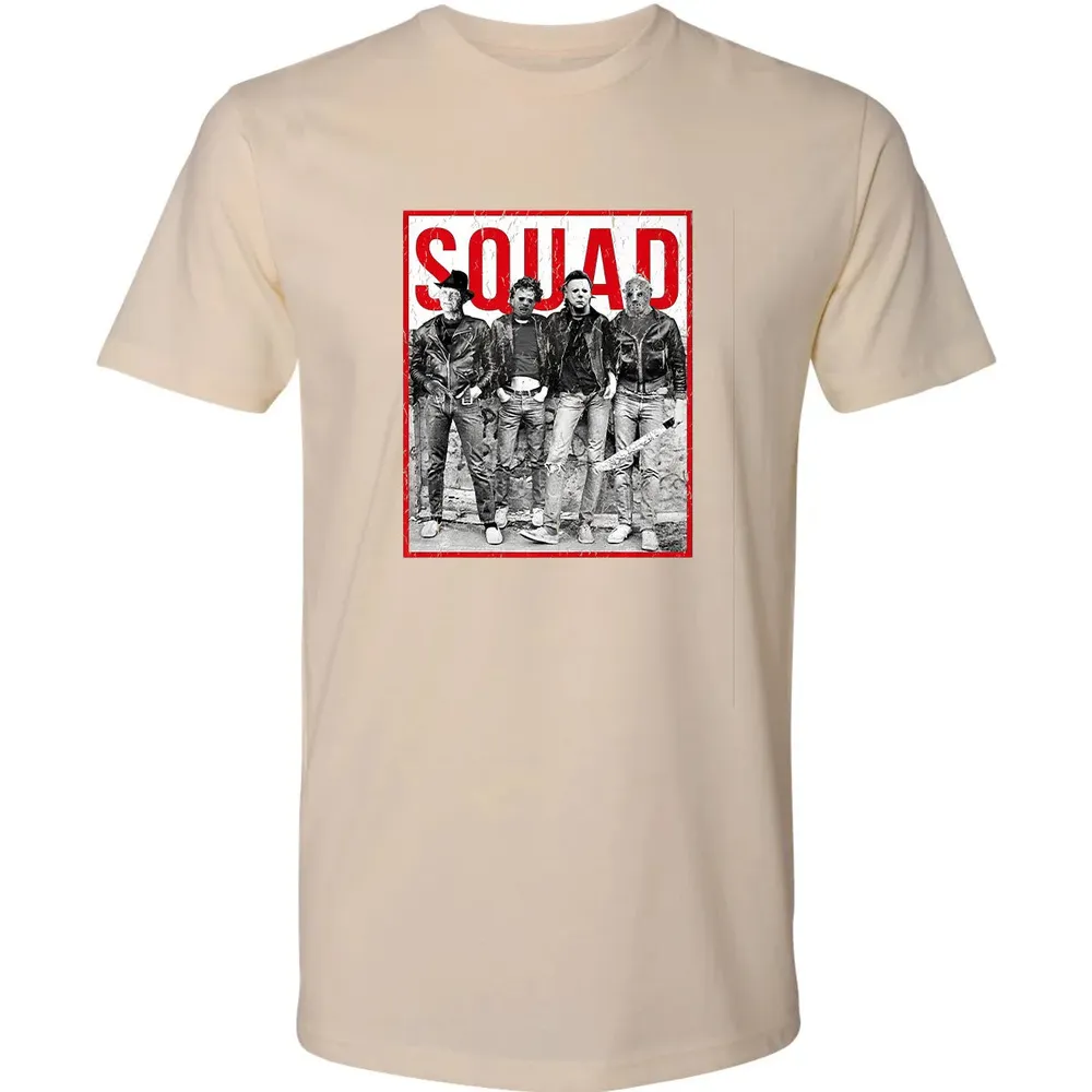 Jason Squad Halloween Horror Funny Scary Distressed Costume Premium Premium Unisex T-shirt - 13