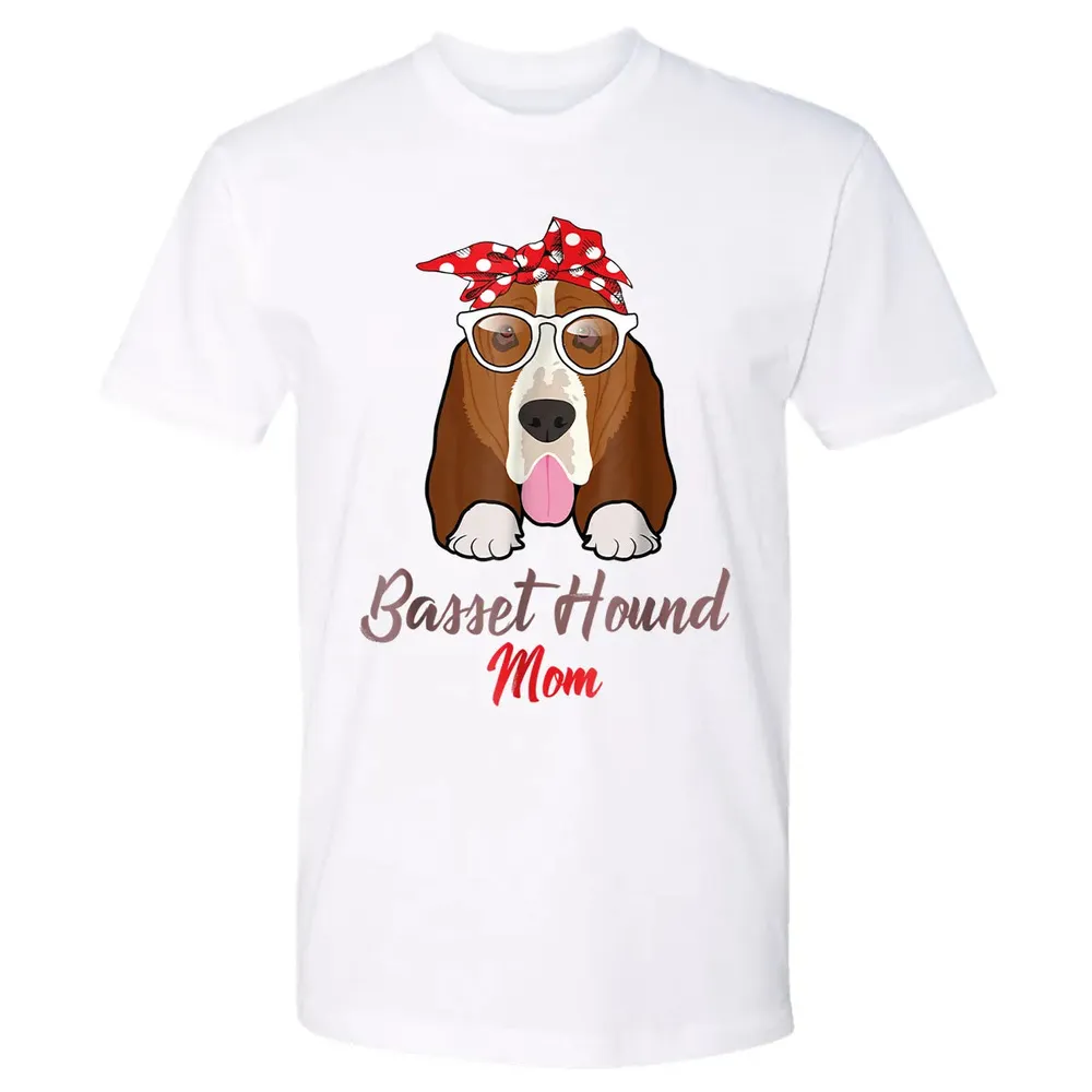 Basset Hound Mom Premium Unisex T-shirt - 4