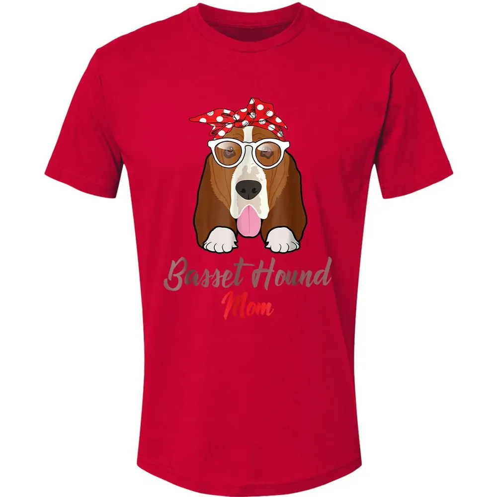 Basset Hound Mom Premium Unisex T-shirt - 6