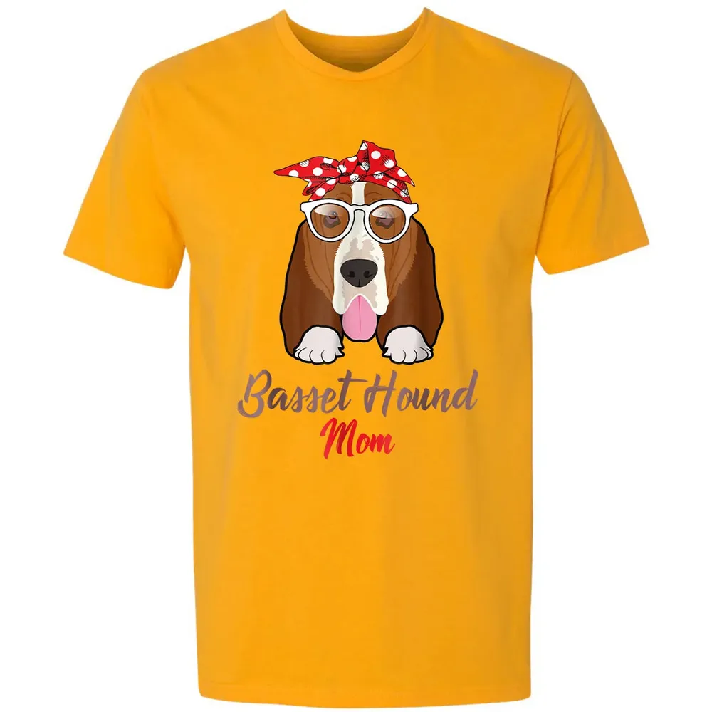 Basset Hound Mom Premium Unisex T-shirt - 11