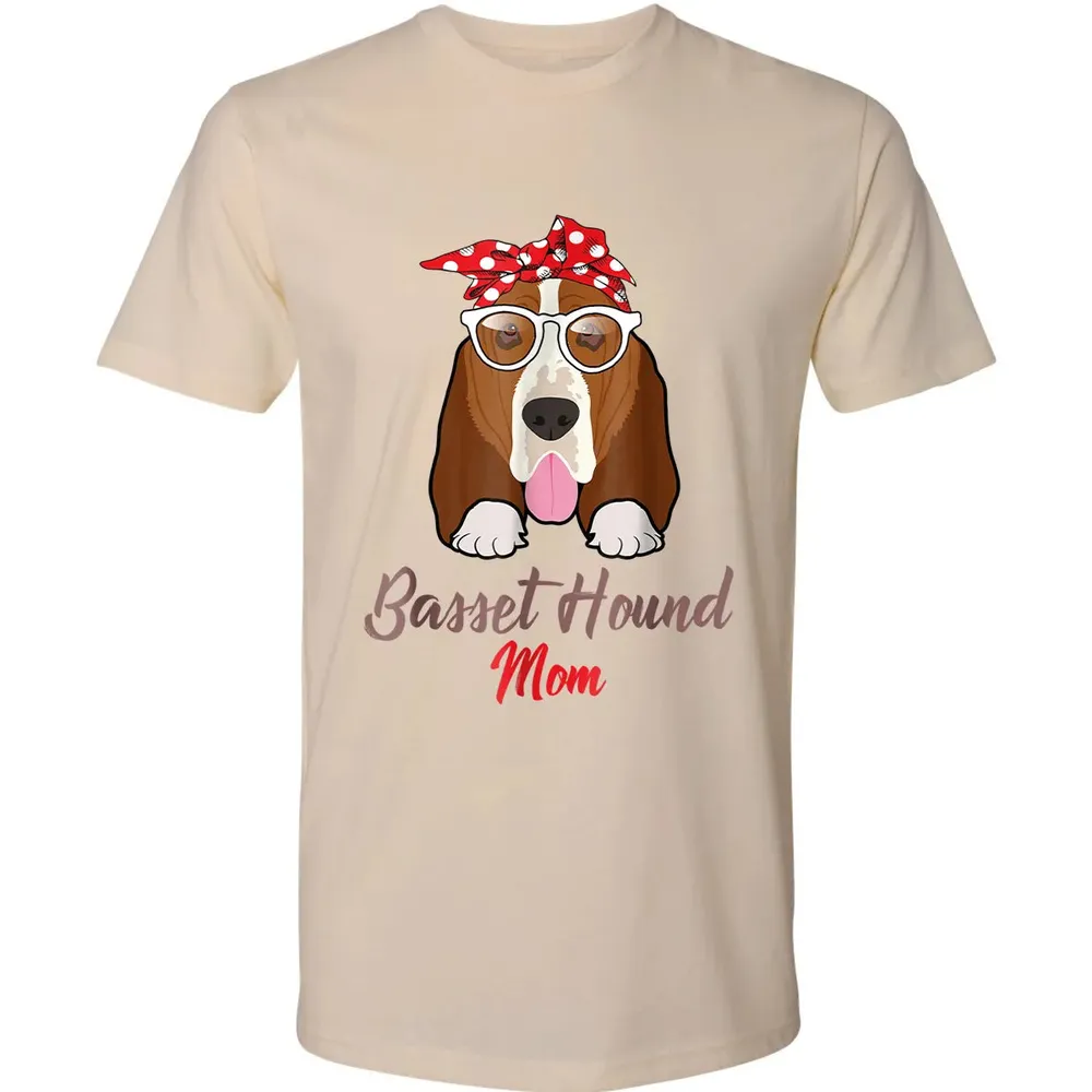 Basset Hound Mom Premium Unisex T-shirt - 13