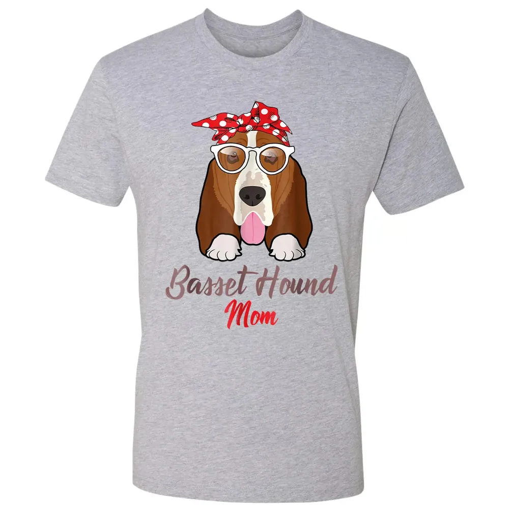 Basset Hound Mom Premium Unisex T-shirt - 9