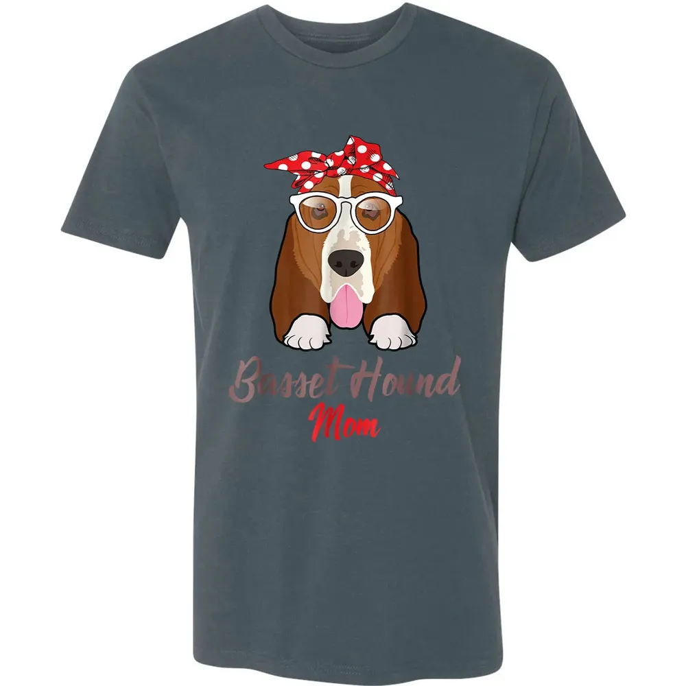 Basset Hound Mom Premium Unisex T-shirt - 14
