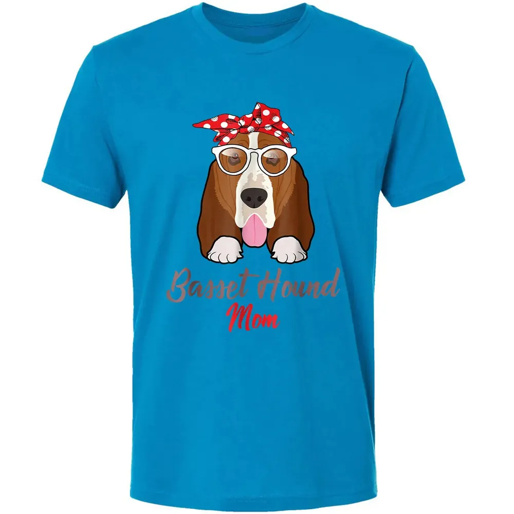 Basset Hound Mom Premium Unisex T-shirt - 15