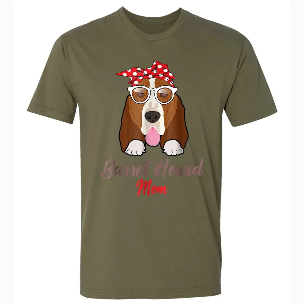 Basset Hound Mom Premium Unisex T-shirt - 5