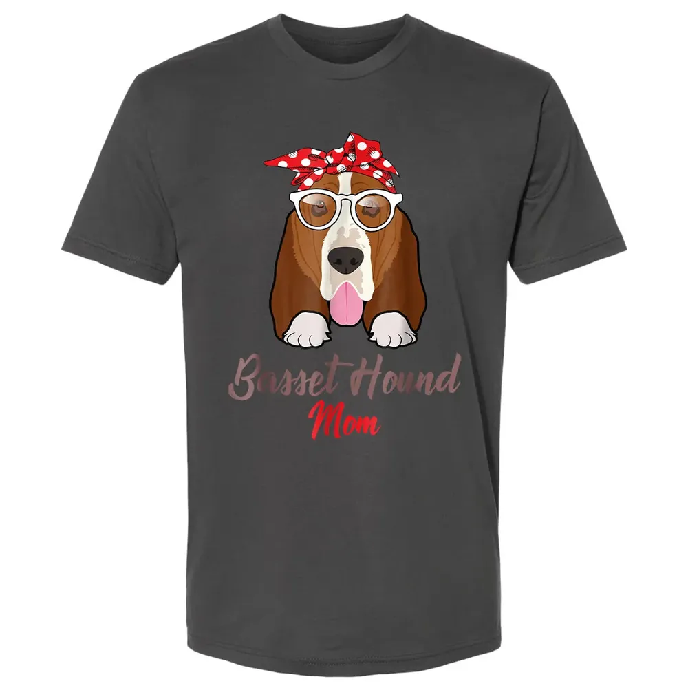 Basset Hound Mom Premium Unisex T-shirt - 8