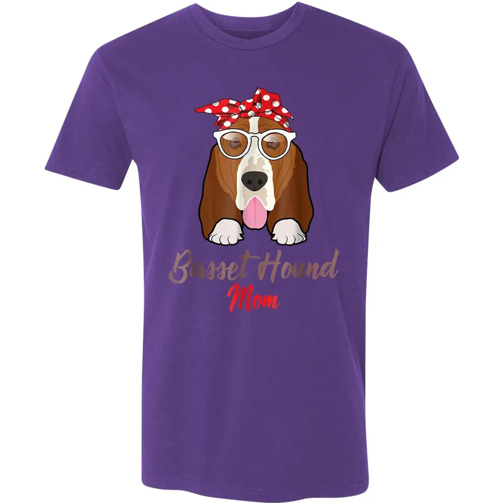 Basset Hound Mom Premium Unisex T-shirt - 7