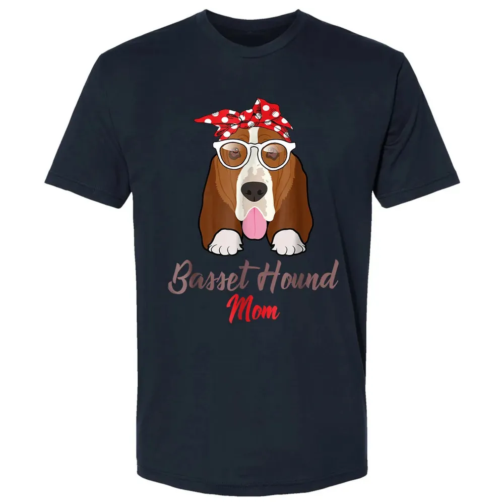 Basset Hound Mom Premium Unisex T-shirt - 2