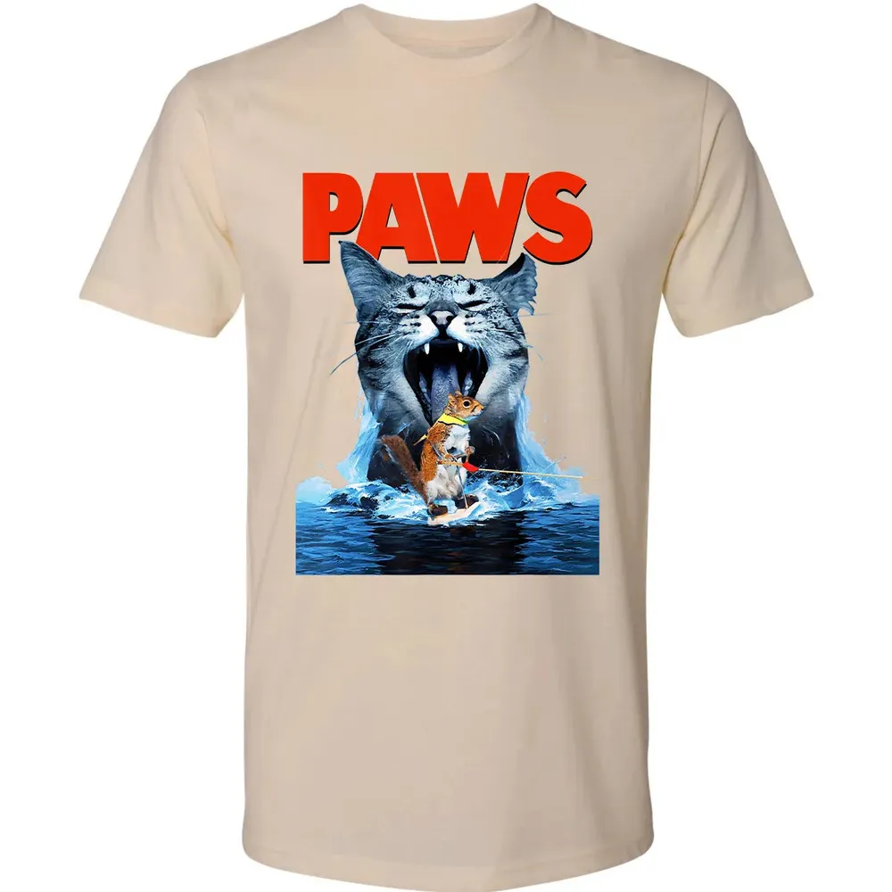 Paws Cat Lover, Horror movie Parody Premium Unisex T-shirt - 13