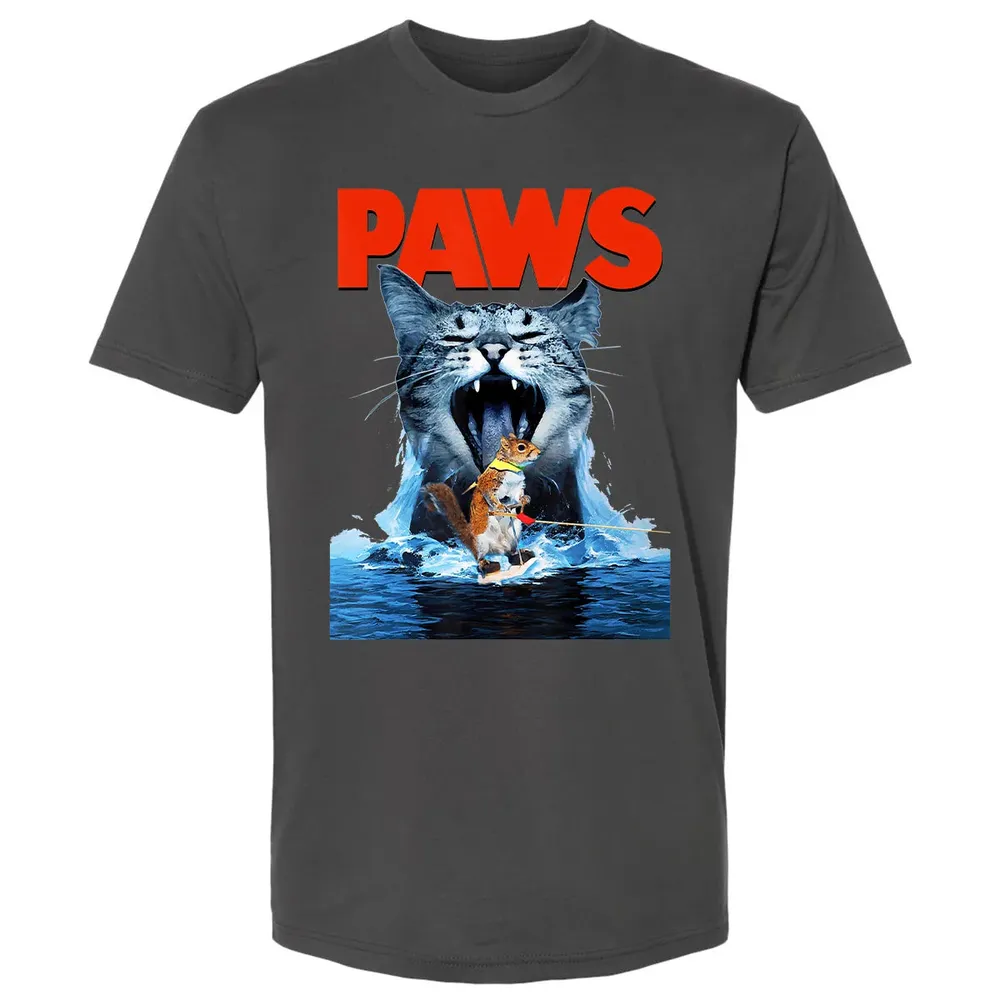 Paws Cat Lover, Horror movie Parody Premium Unisex T-shirt - 8