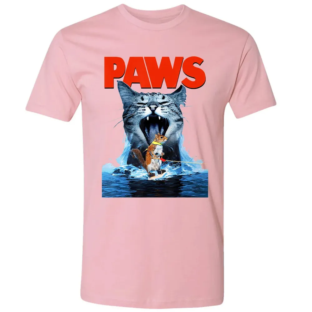 Paws Cat Lover, Horror movie Parody Premium Unisex T-shirt - 3
