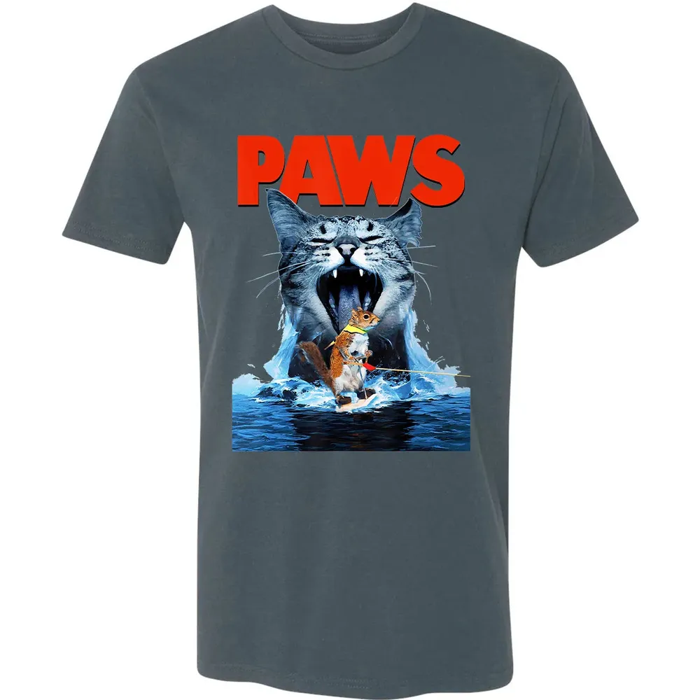 Paws Cat Lover, Horror movie Parody Premium Unisex T-shirt - 14