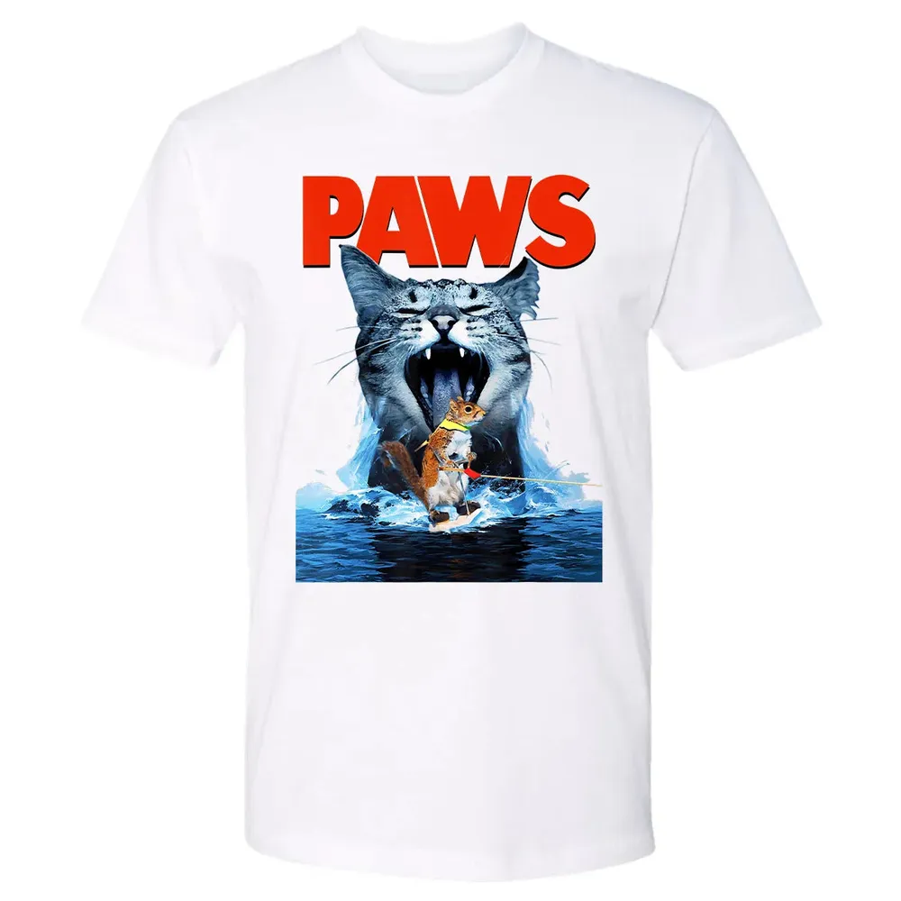 Paws Cat Lover, Horror movie Parody Premium Unisex T-shirt - 4