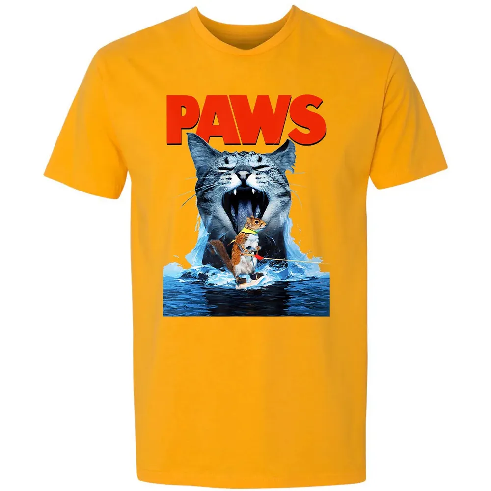 Paws Cat Lover, Horror movie Parody Premium Unisex T-shirt - 11