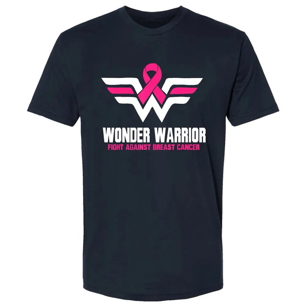 Super Hero Breast Cancer  For Women Premium Unisex T-shirt - 2
