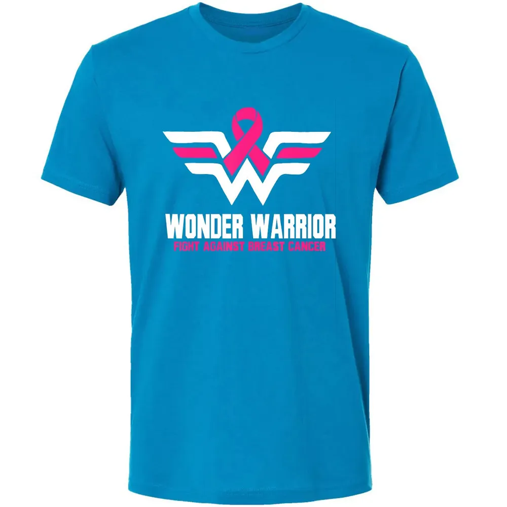 Super Hero Breast Cancer  For Women Premium Unisex T-shirt - 15