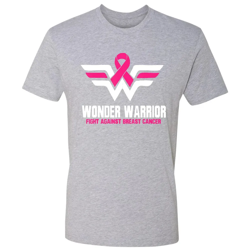 Super Hero Breast Cancer  For Women Premium Unisex T-shirt - 9