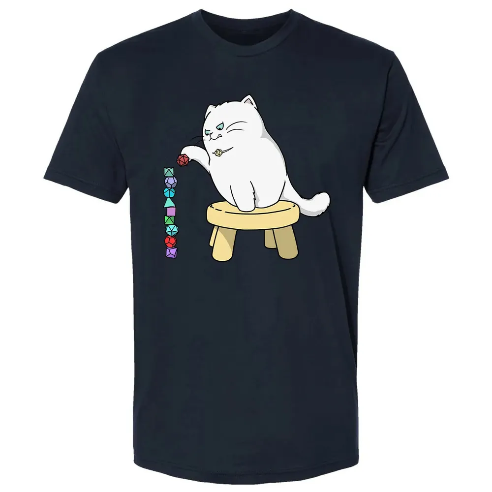 Cat Stacking Dice Premium Unisex T-shirt - 2
