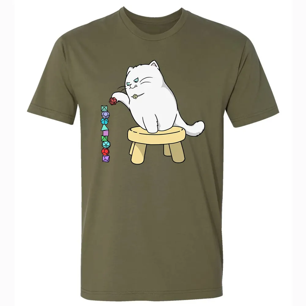 Cat Stacking Dice Premium Unisex T-shirt - 5