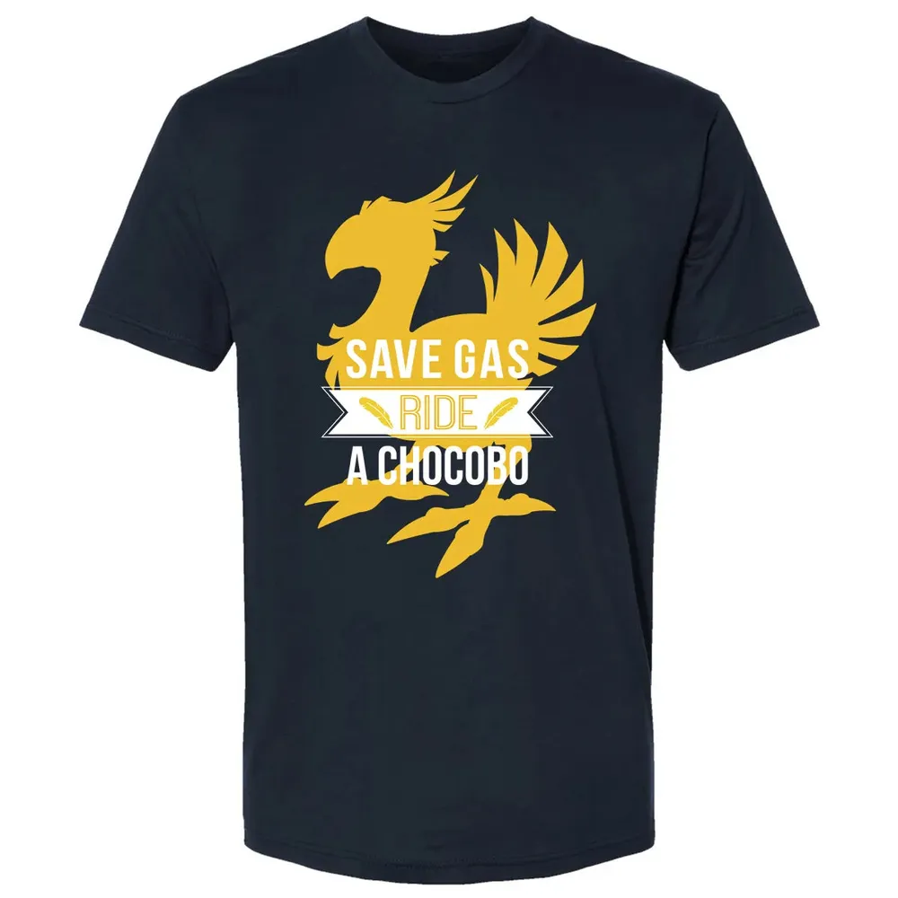 Fantasy Save Gas Ride a Chocobo Premium Unisex T-shirt - 2