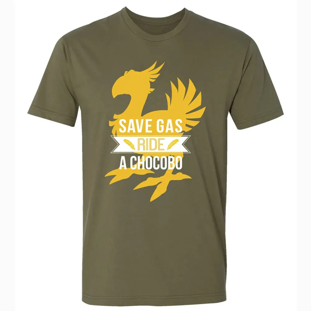 Fantasy Save Gas Ride a Chocobo Premium Unisex T-shirt - 5