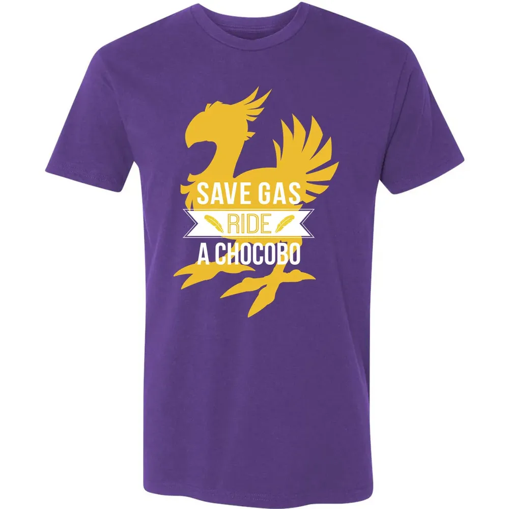 Fantasy Save Gas Ride a Chocobo Premium Unisex T-shirt - 7