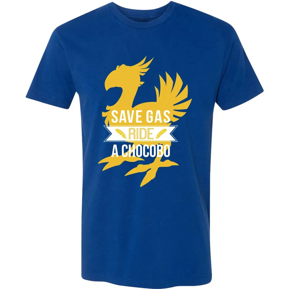 Fantasy Save Gas Ride a Chocobo Premium Unisex T-shirt - 10