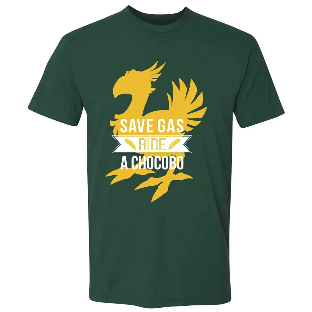 Fantasy Save Gas Ride a Chocobo Premium Unisex T-shirt - 12