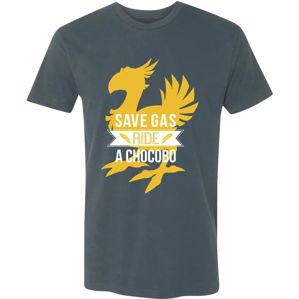 Fantasy Save Gas Ride a Chocobo Premium Unisex T-shirt - 14