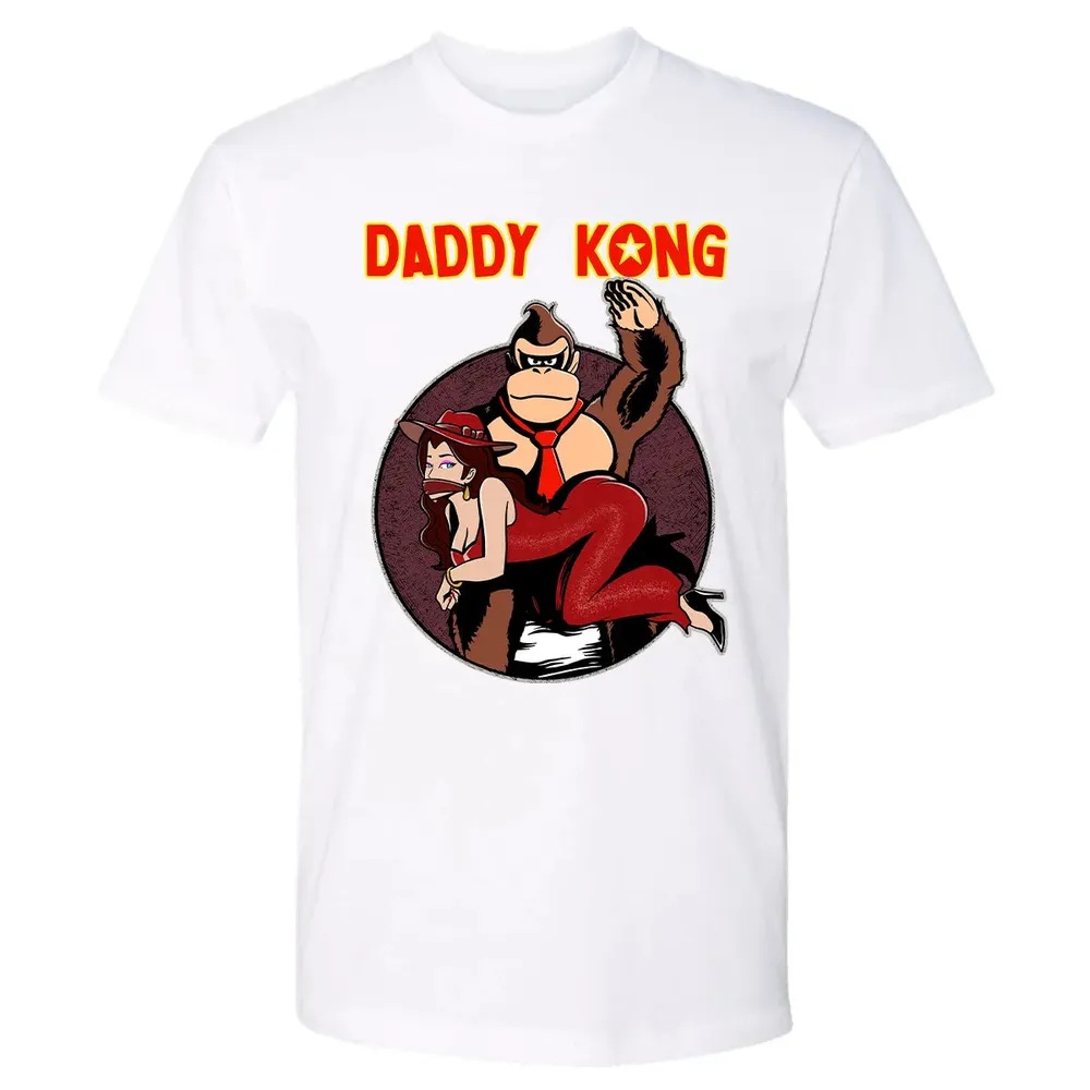 Daddy Kong With Pauline Premium Unisex T-shirt - 4