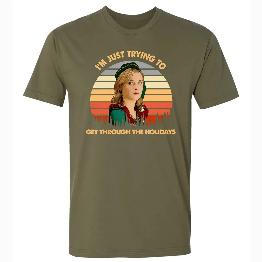 Get Through The Holidays Premium Unisex T-shirt - 5