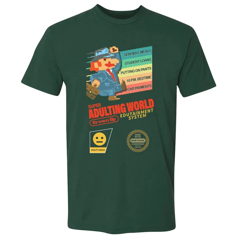 Adulting World Premium Unisex T-shirt - 12