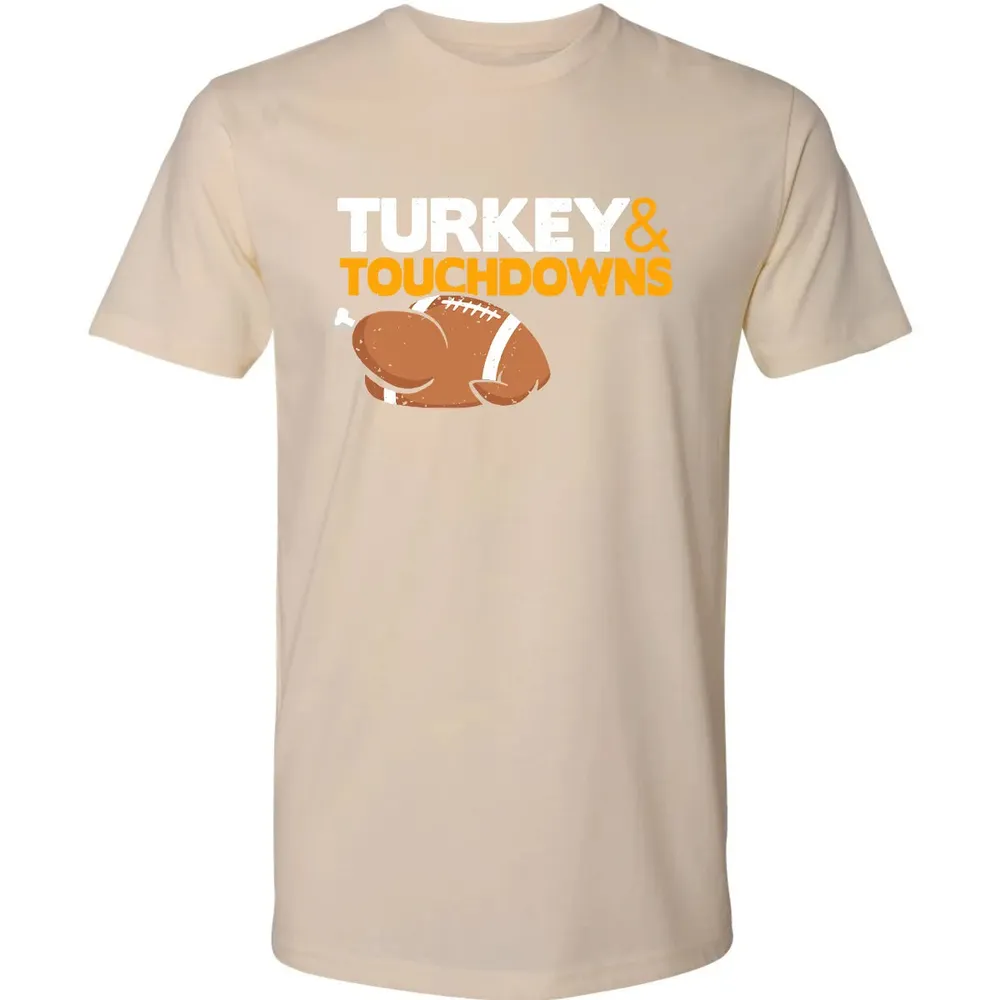 Turkey and Touchdowns Premium Unisex T-shirt - 13